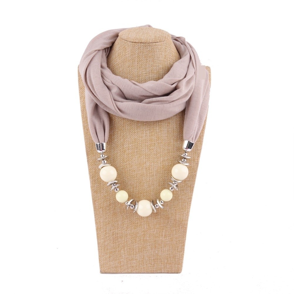Infinity Scarf Knit - Novo Lenço de Chiffon com Contas,