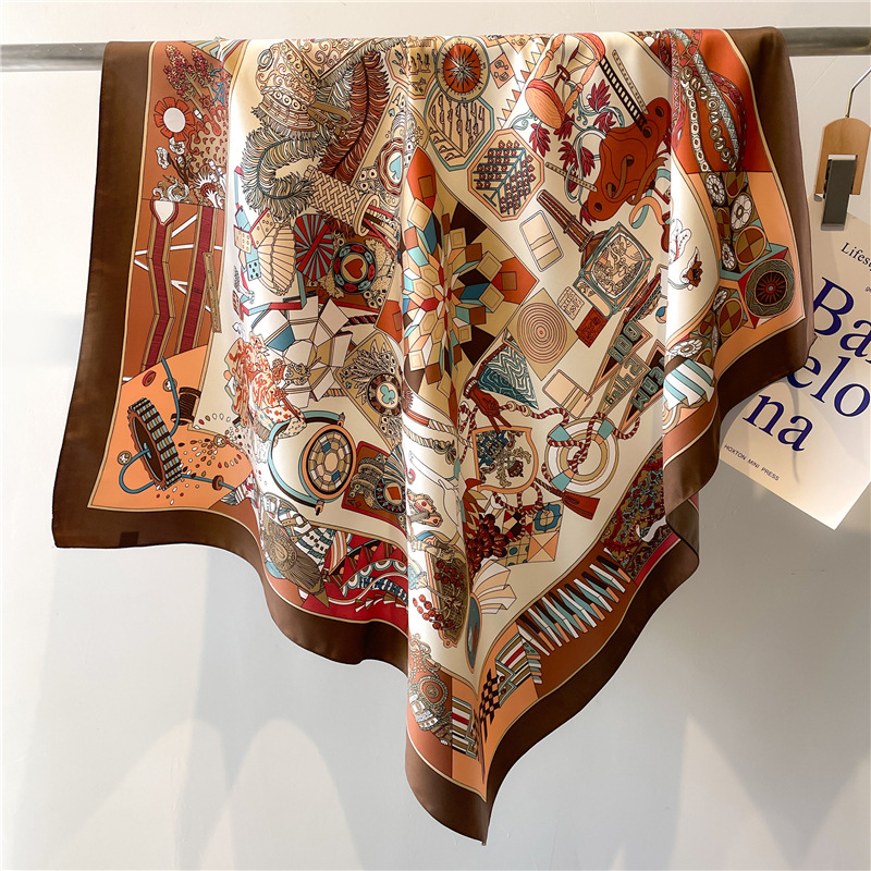 Scarf Silk Square - Novo Lenço Quadrado de Seda Sarjada