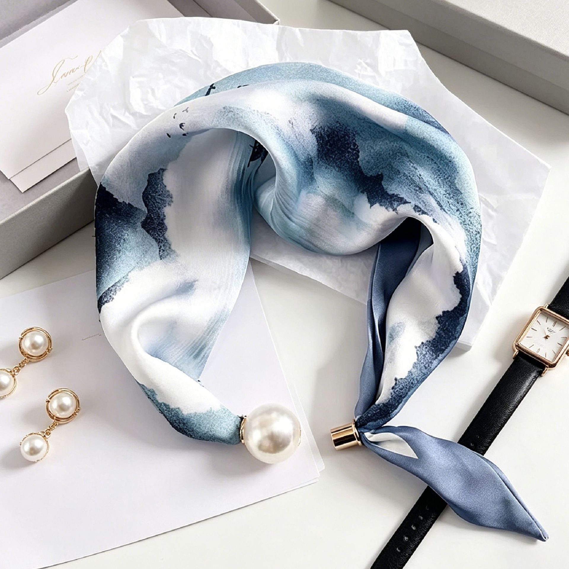 Novo Lenço Feminino com Estamp - Face Scarf Mask avaliação e preço